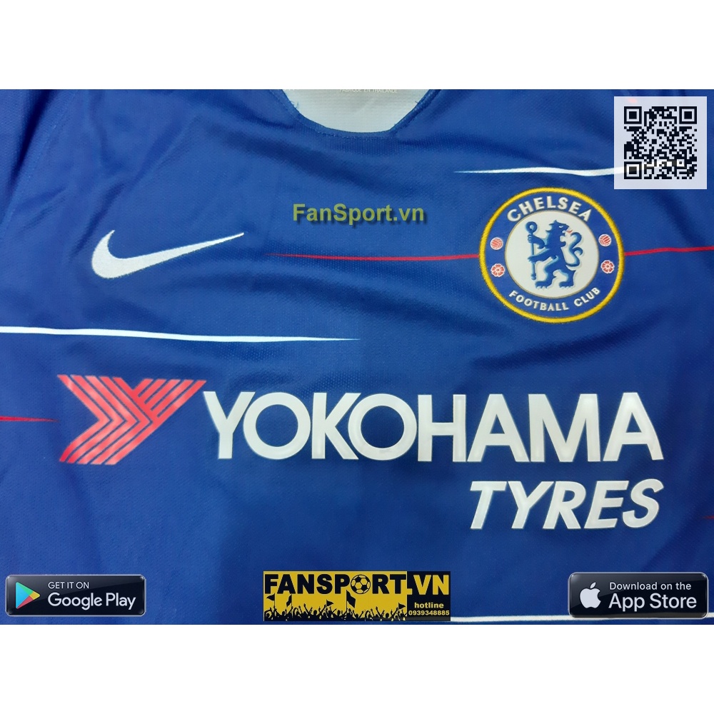 Áo đấu bóng đá Chelsea 2018 2019 home shirt jersey blue 919009-496 Nike