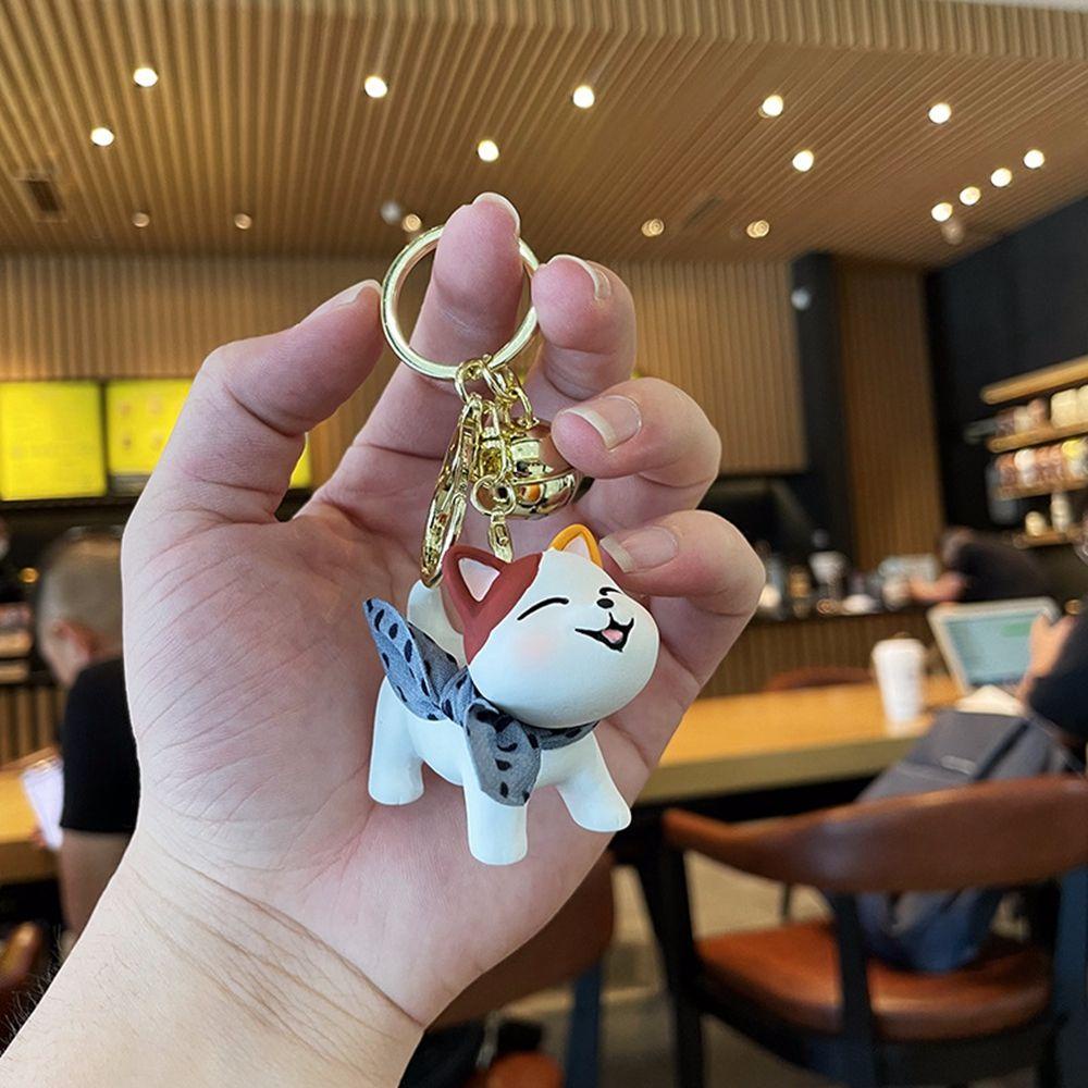 Móc Khóa Hình Mèo PEWANY Dễ Thương Vui Nhộn Kèm Chuông