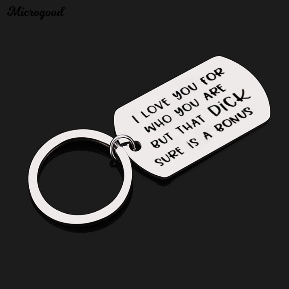 Móc khóa " I Love You For Who You are Pendant Couple