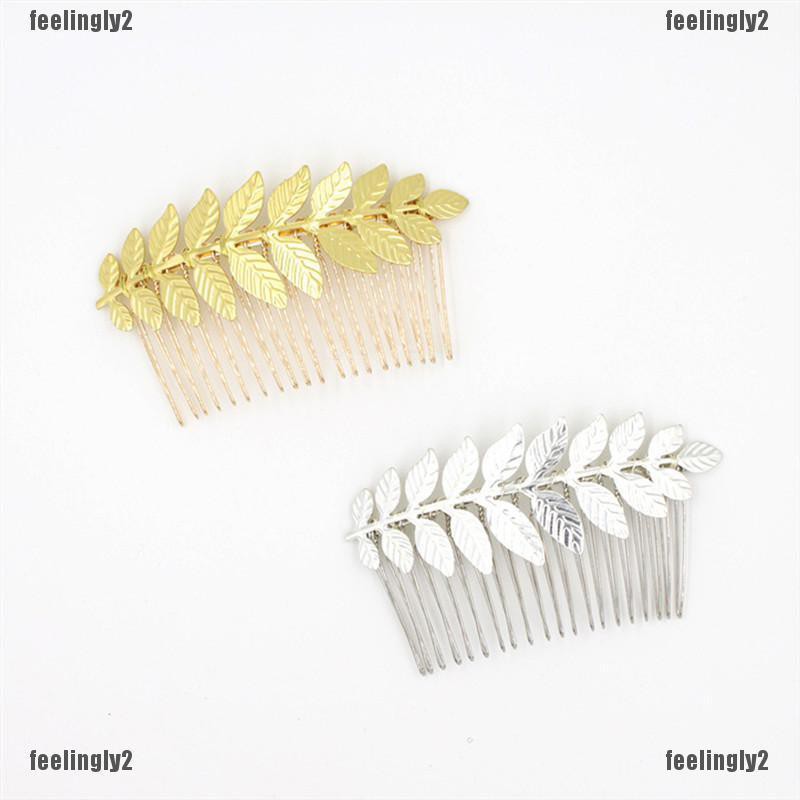 ❤Mặt Trời❤ Kẹp Tóc Hình Chiếc Lá Thanh Lịch Cho Nữ