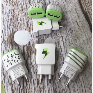 Củ sạc 2 cổng usb có đèn báo