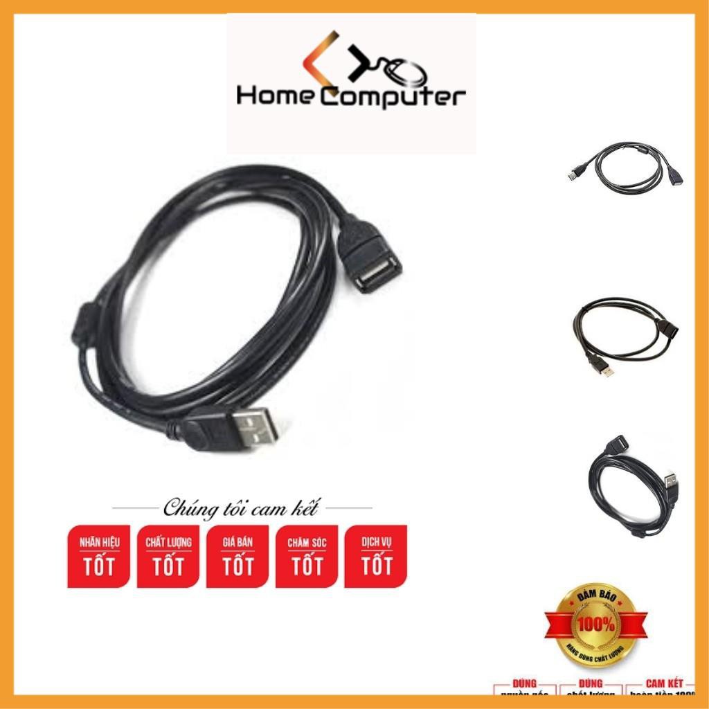 Dây Nối Dài Usb, Cáp Nối Dài USB 2.0 Dài 1.5m, 3m, 5m Đen chống nhiễu hàng chất lượng - Home.mall