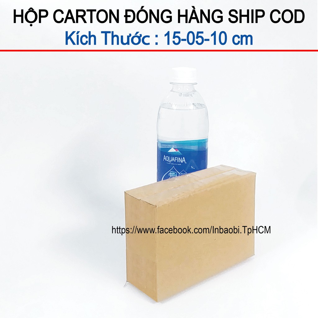 10 Hộp 15x10x5 cm, Hộp Carton 3 lớp đóng hàng chuẩn Ship COD (Green &amp; Blue Box, Thùng giấy - Hộp giấy giá rẻ)