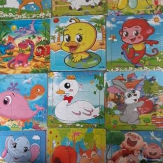 Com bo 3 tranh ghép 9 miếng và 2 tranh ghép 96 miếng