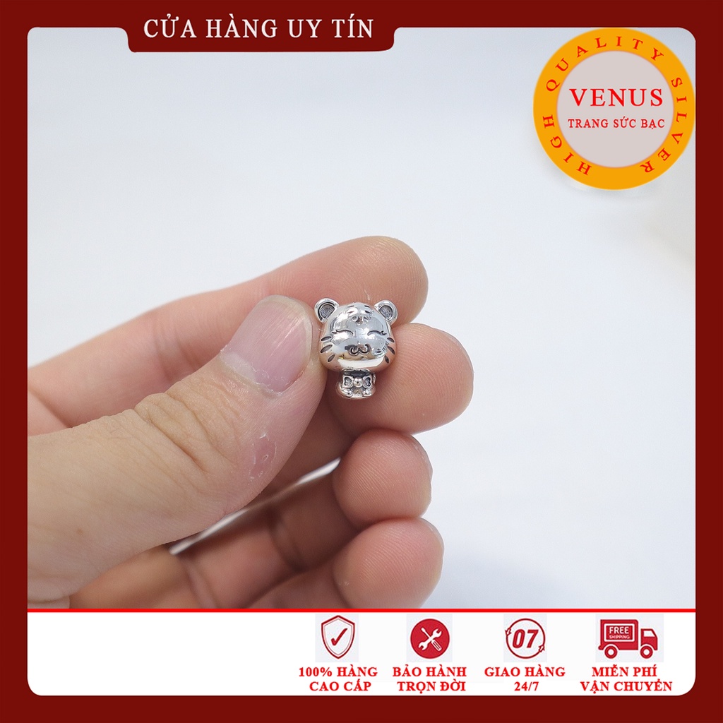 Charm cho bé tuổi Dần- Bạc 925 cao cấp- Trang sức bạc Venus