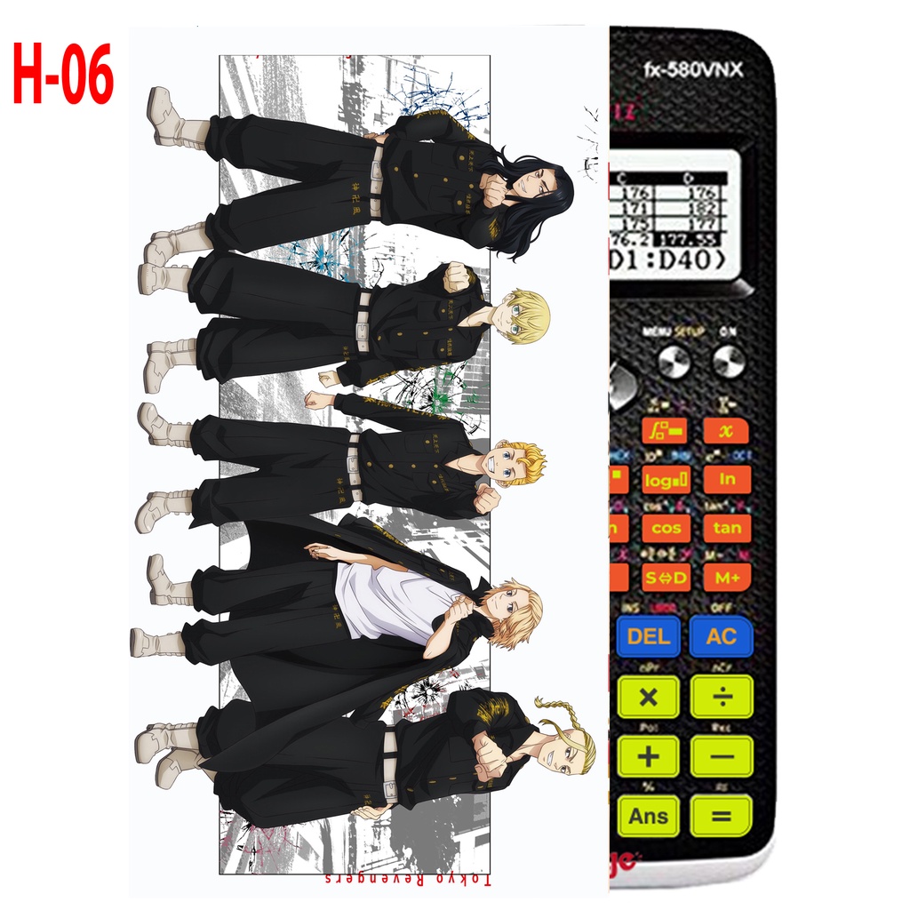 Decal Máy tính CASIO fx570, fx580...anime Tokyo Revengers