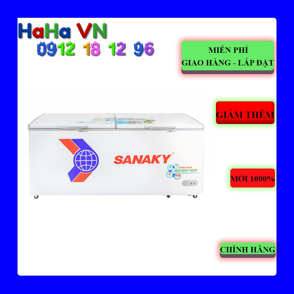 Tủ đông Sanaky Inverter 761 lít VH-8699HY3