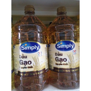 dầu gạo simply 2 lít