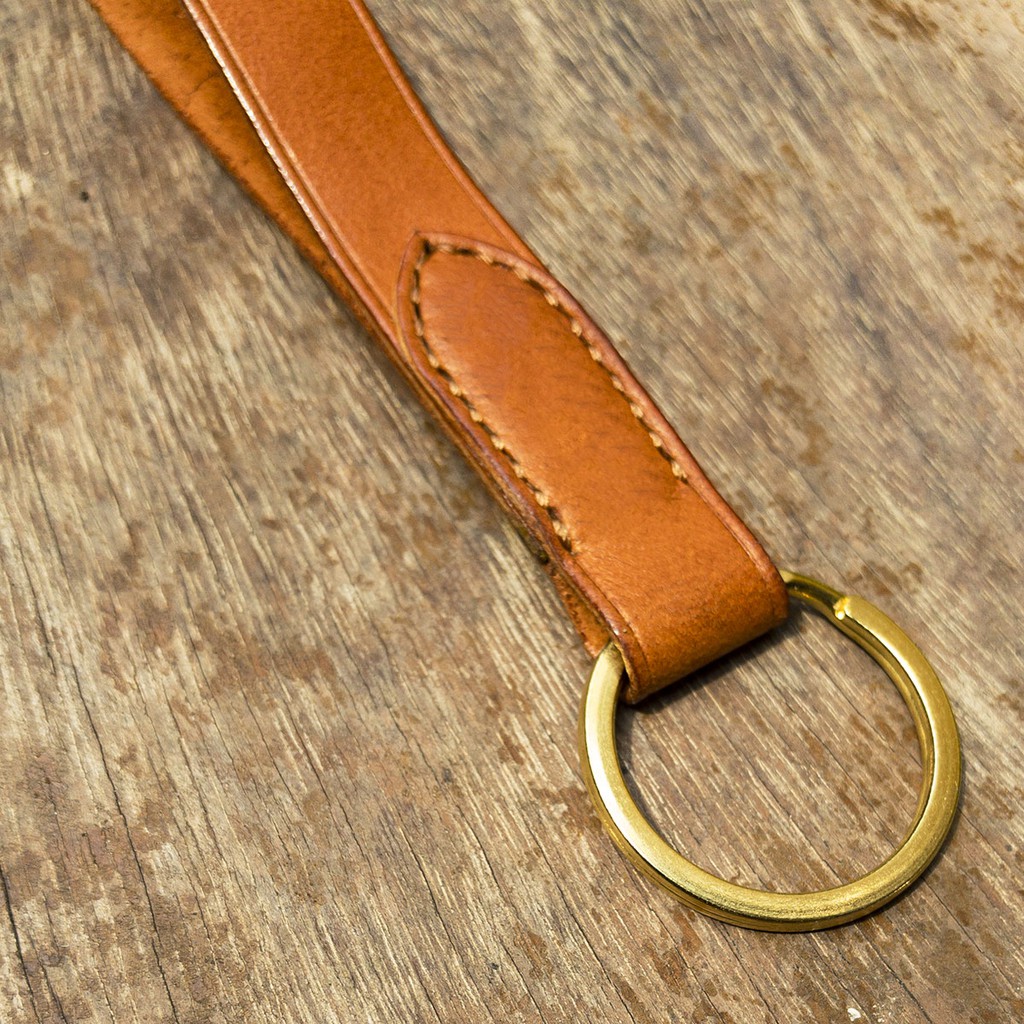 Móc khoá bằng da thời trang màu nâu, sản phẩm đồ thủ công chất liệu da bò thật nhập khẩu - ASMK00101 | BigBuy360 - bigbuy360.vn