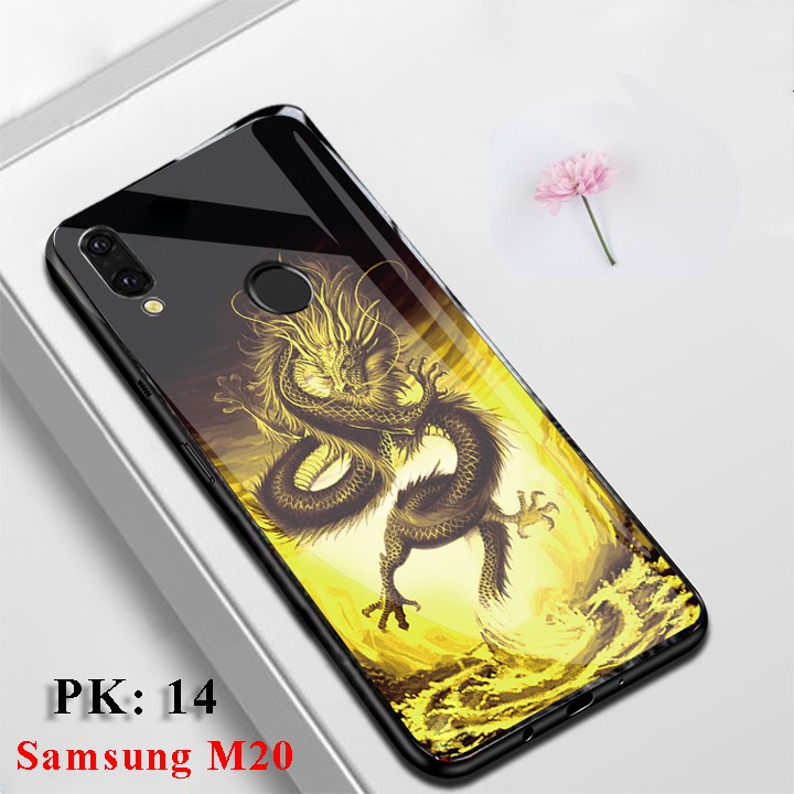 [Mẫu Hot] Ốp lưng Samsung M20 in hoa văn - Freeship - Vỏ Case Samsung M20 mặt kính cường lực sang trọng, chống trầy xước
