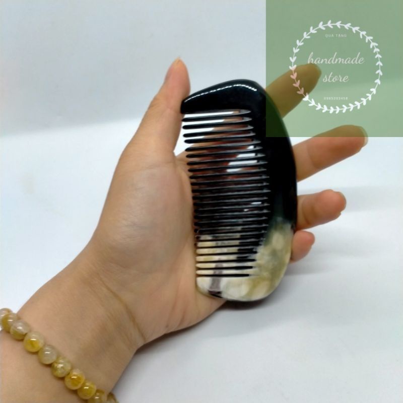 Lược sừng trâu múi bưởi giảm gãy rụng tóc cạo gió hiệu quả