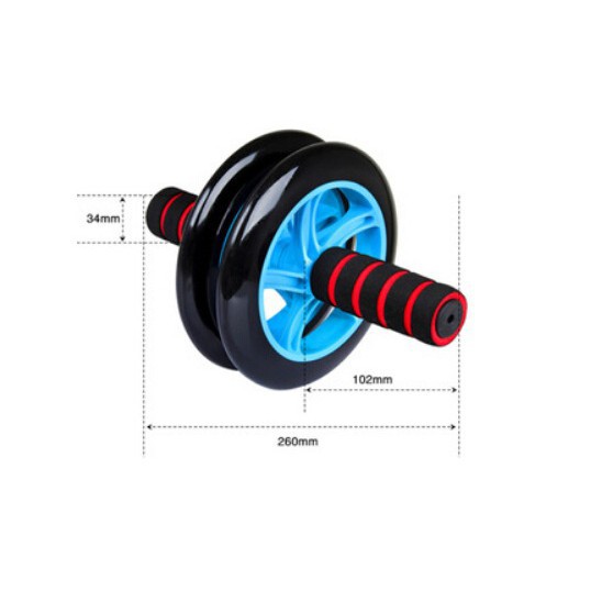 Bộ 6 món lăn tập bụng tại nhà tay cầm đệm mút êm+ thảm quỳ gối NA82