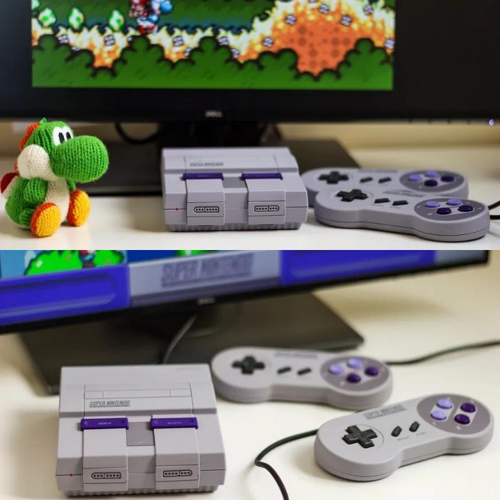 MÁY CHƠI GAME Nintendo SNES 16-BIT - Bản HDMI, Super Nintendo , tay cầm game , máy chơi game , ps4 , bảo hành 1 năm