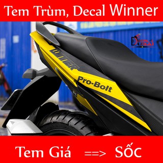 Tem trùm winer vàng đen motocross