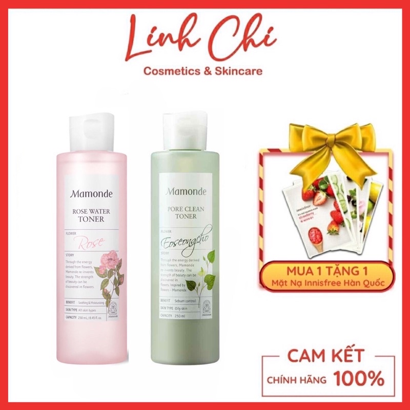 Nước Hoa Hồng Mamonde Diếp Cá Làm Sạch Dầu Nhờn Và Ngăn Ngừa Mụn 250ml