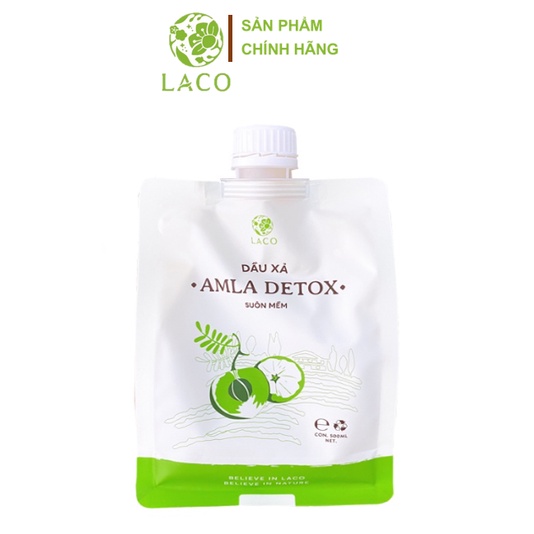 Dầu xả Laco Amla detox 500ml mềm mượt và thơm, giúp tóc chắc khỏe