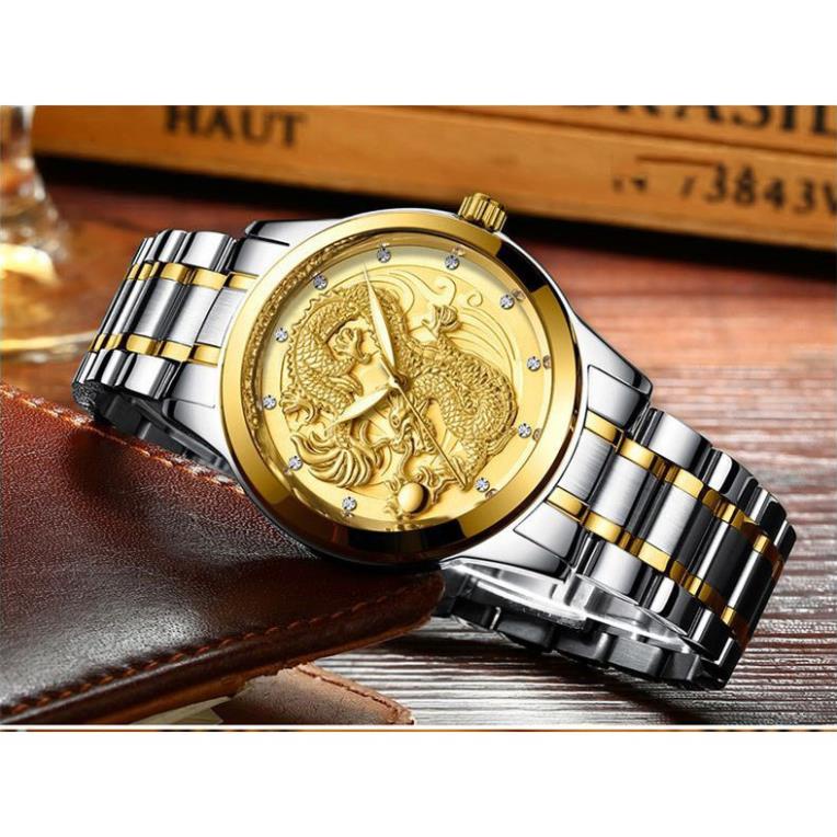 Đồng hồ nam mặt rồng FNGEEN S666 dây kim loại . | BigBuy360 - bigbuy360.vn