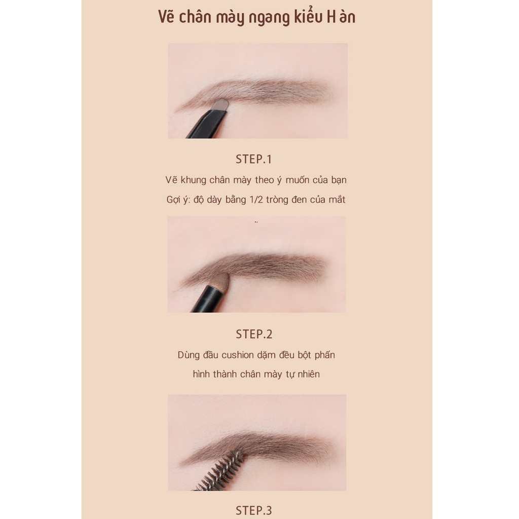 Chì kẻ MKUP tạo dáng chân mày 3 trong 1 4ml