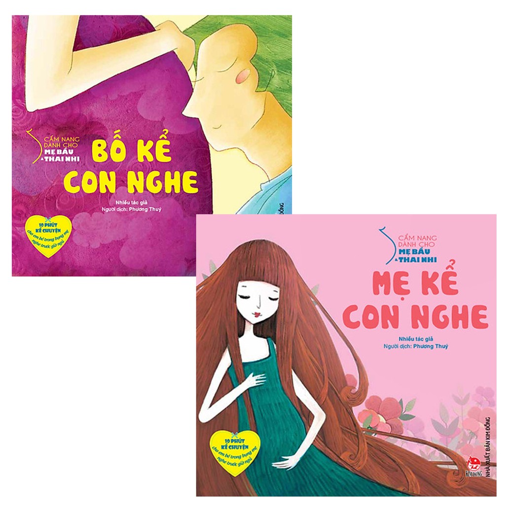 Sách - Combo Cẩm Nang Dành Cho Mẹ Bầu Và Thai Nhi - Bố Kể Con Nghe + Mẹ Kể Con Nghe