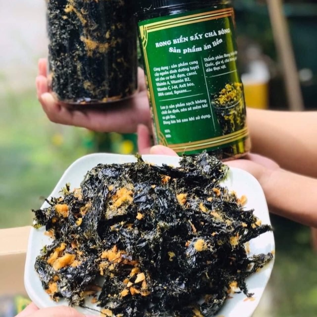 Rong biển cháy chà bông, hành phi thơm nứt mùi 150gram