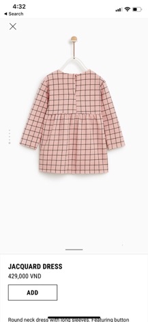 Váy zara bé yêu 1-5t