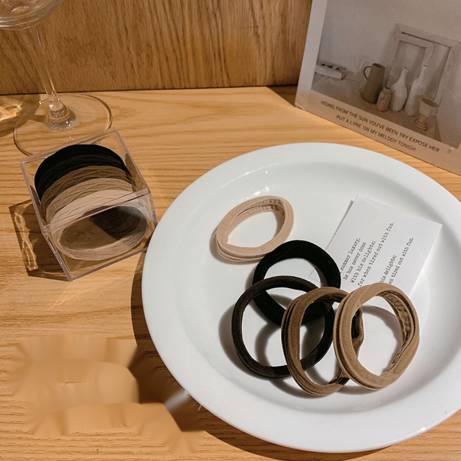 Dây buộc tóc cao su dày co giãn xinh xắn thời trang dành cho nữ