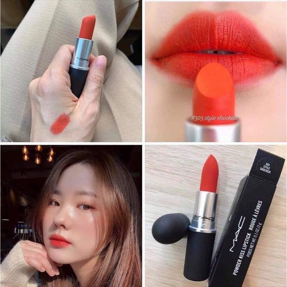 Son Mac  đỏ cam 303