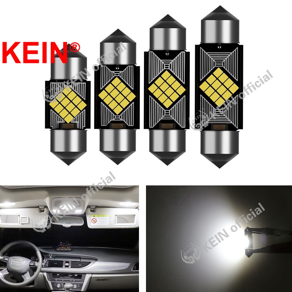 Bảng Đèn Led Ánh Sáng Trắng 31MM 36MM 39MM 41MM C5W C10W C3W Gắn Bên Trong Xe Hơi