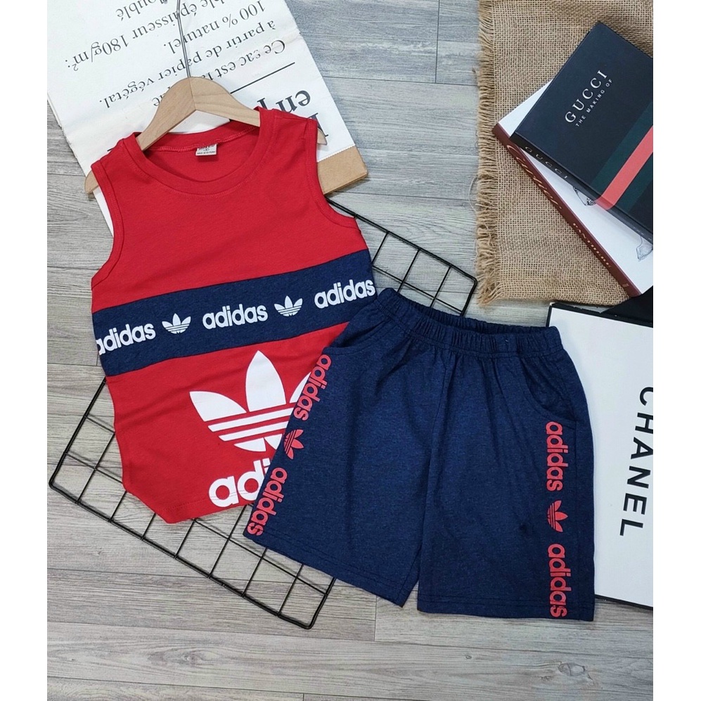 🌷 20-40kg 🌷 BỘ BA LỖ BÉ TRAI SIZE ĐẠI - COTTON 4 CHIỀU THẤM HÚT MỒ HÔI
