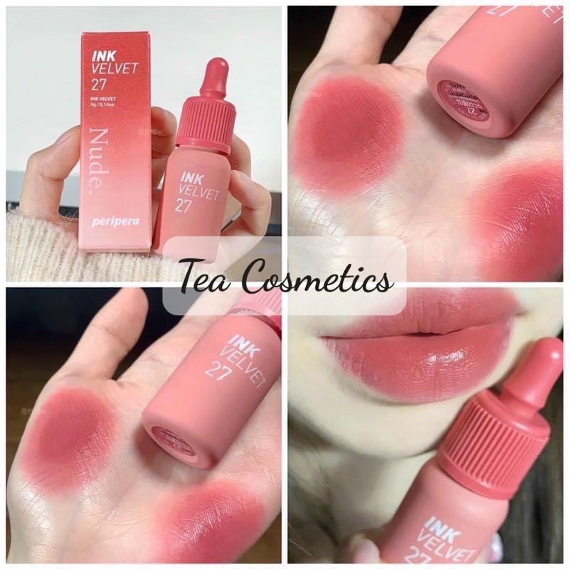 Son Kem Lì Peripera Ink Velvet Nude 27 Strawberry Nude
