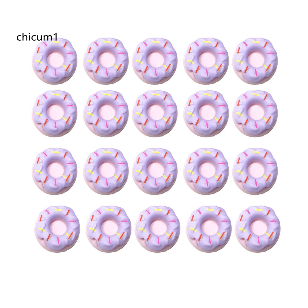 Set 20 Hạt Nhựa 3D Nhiều Màu Sắc Đính Móng Nghệ Thuật