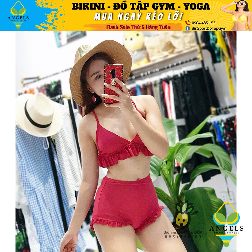 Bikini Hai Mảnh Viền Bèo nhiều màu BHV011 | BigBuy360 - bigbuy360.vn