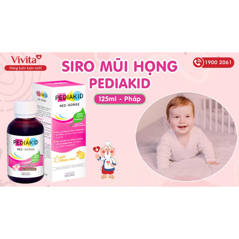Pediakid Nez-Gorge tăng sức đề kháng mũi họng