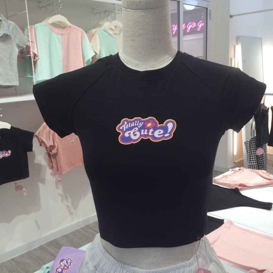 Áo croptop cute basic, áo thun tím siêu xinh xắn - 25 store