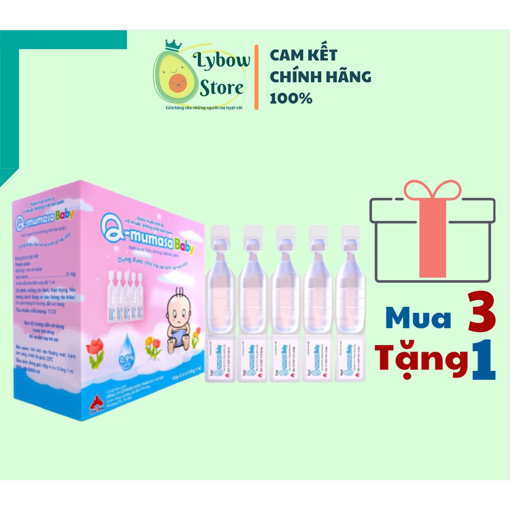 🦄 Nước muối sinh lý vô khuẩn cho bé Q-mumasa baby 🦄