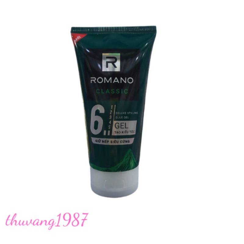 Gel tạo kiểu tóc ROMANO classic 150g