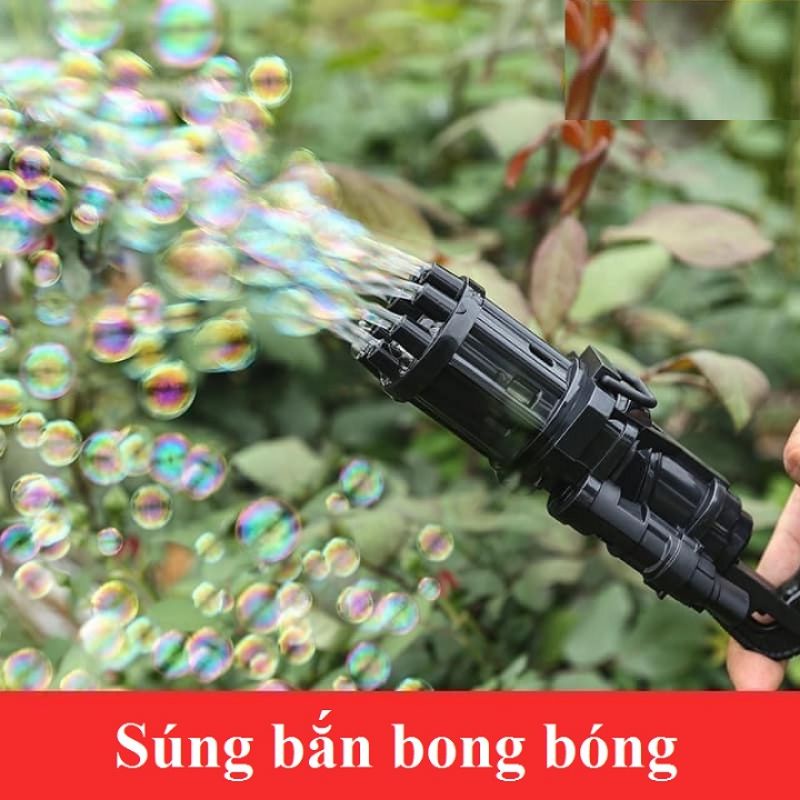 Súng bắn bong bóng xà phòng 8 nòng cỡ bự