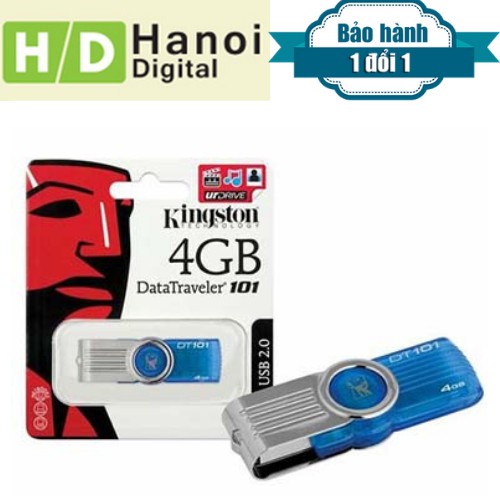 USB KINGSTON 4Gb DT101 G2 ĐỦ DUNG LƯỢNG NTFS/ FAT/ FAT32/ exFAT