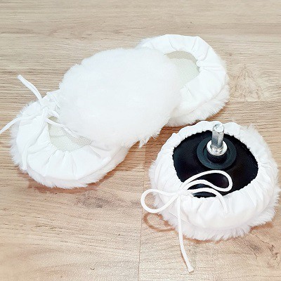 Bộ Dụng Cụ Đánh Bóng 6 Món Gồm Phớt + 4 Bông Đánh Size 10cm + Đầu Chuyển Đổi M10