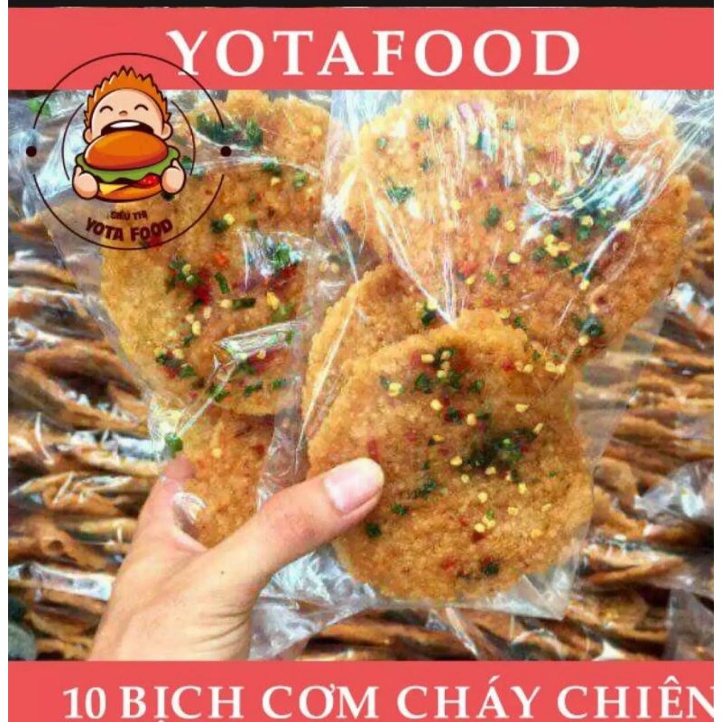 Combo 10 cơm cháy chiên nước mắm mỡ hành siêu ngon