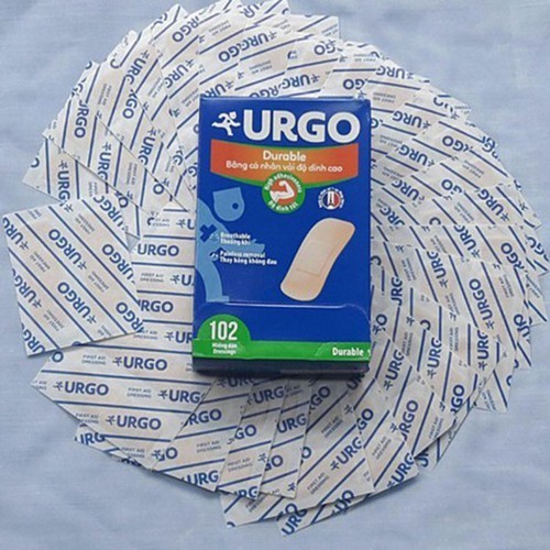 Băng cá nhân Urgo Durable, băng cá nhân nhỏ gọn tiện lợi bảo vệ vùng da tổn thương