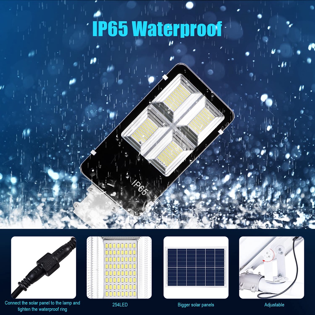 Đèn đường 60w/100w/200w/300w/400w led năng lượng mặt trời  Đèn pha năng lượng mặt trời giá sỉ - Sạc đa năng