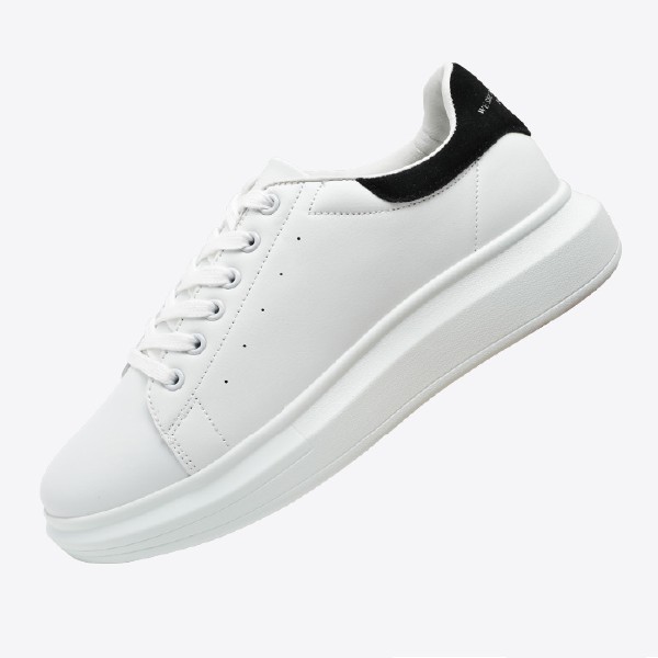 Giày thể thao sneaker Domba gót nhung đen  nam nữ H-9011