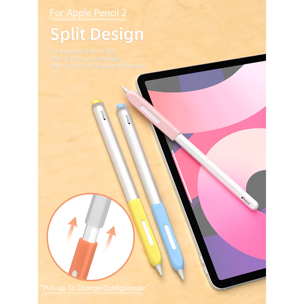 Vỏ Bảo Vệ Bút Cảm Ứng Apple Pencil 2 2nd Generation iPad Bằng Silicon Mềm Trong Suốt