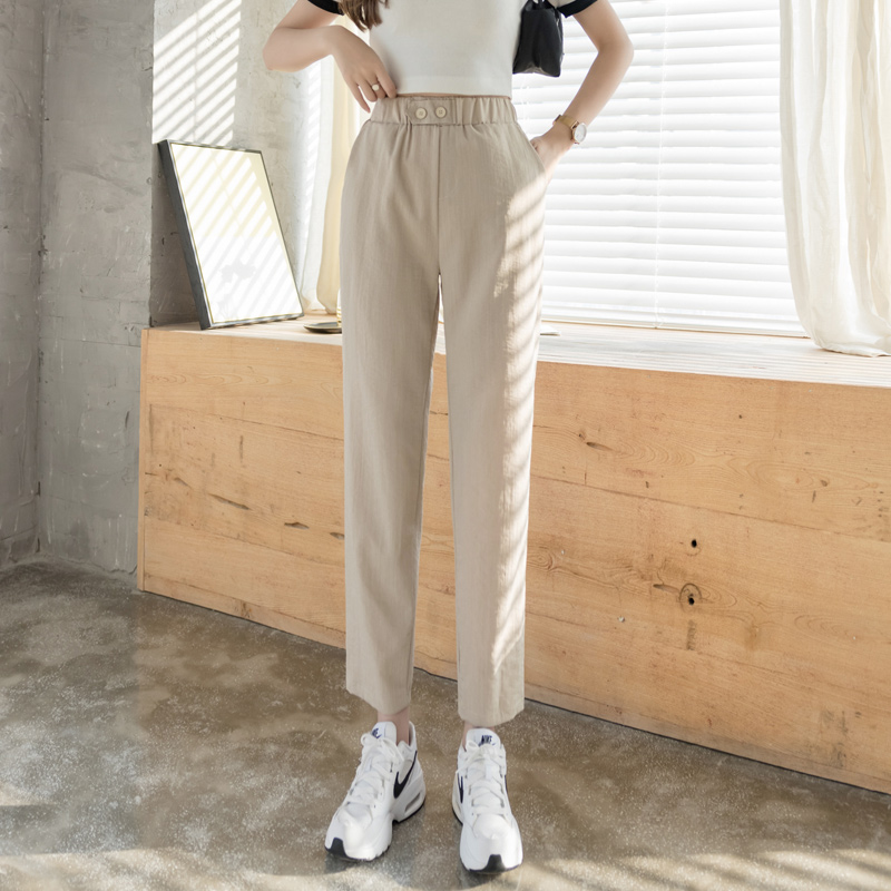 Quần Dài Cotton Lanh Ống Rộng Thời Trang Cho Nữ | BigBuy360 - bigbuy360.vn