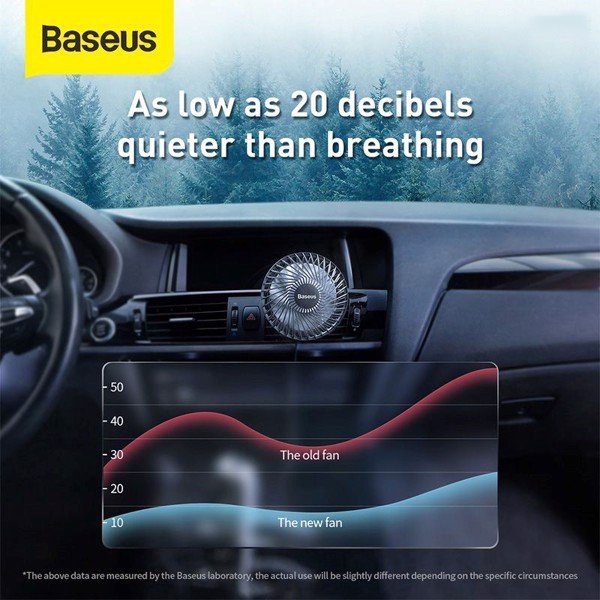 Quạt mini tiện dụng cho xe ô tô Baseus Departure Vehicle Fan
