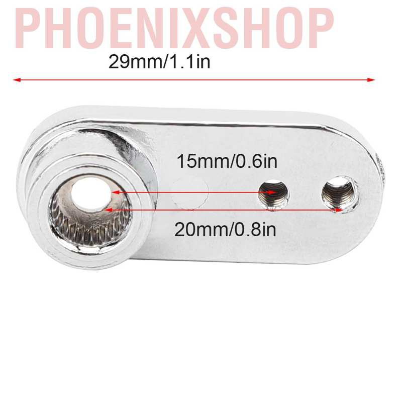 Phoenixshop RC Car Servo Steering Arm  25T Metal Upgrade Part for HSP 1/10 Model