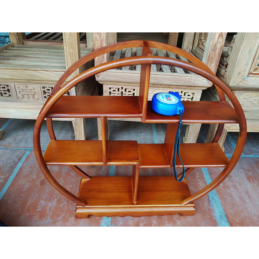 Kệ mini gia dụng gỗ gõ cao cấp sang trọng