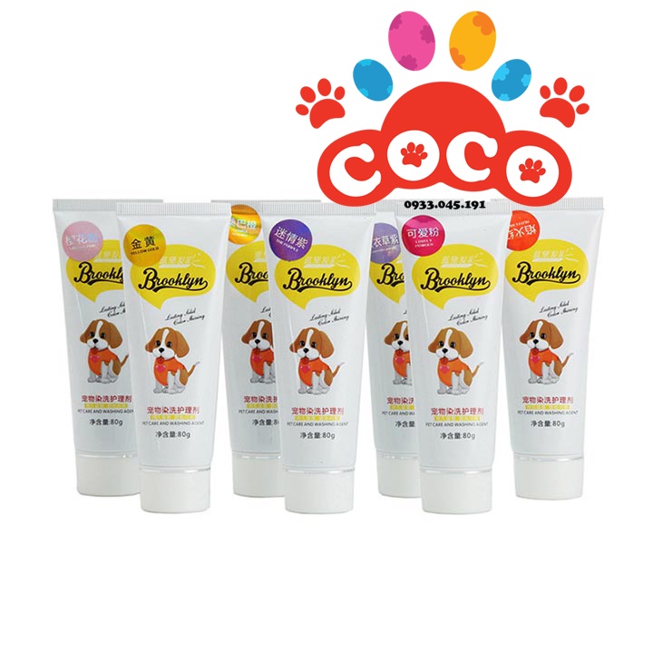 Thuốc nhuộm lông cho chó mèo Brooklyn 80g