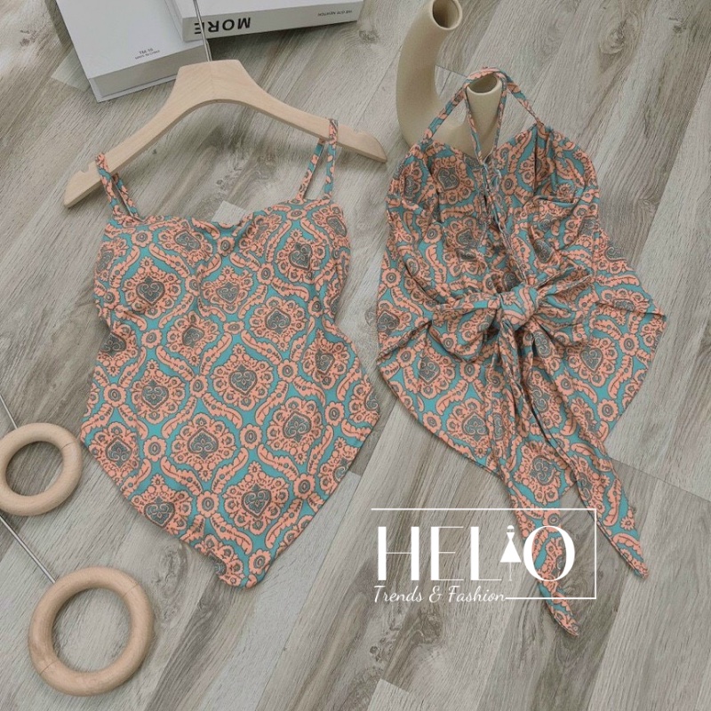 Áo yếm cột nơ lưng _ HE075